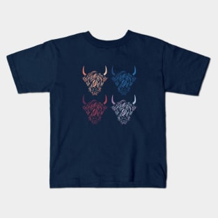 Highland Cows Graphic Kids T-Shirt